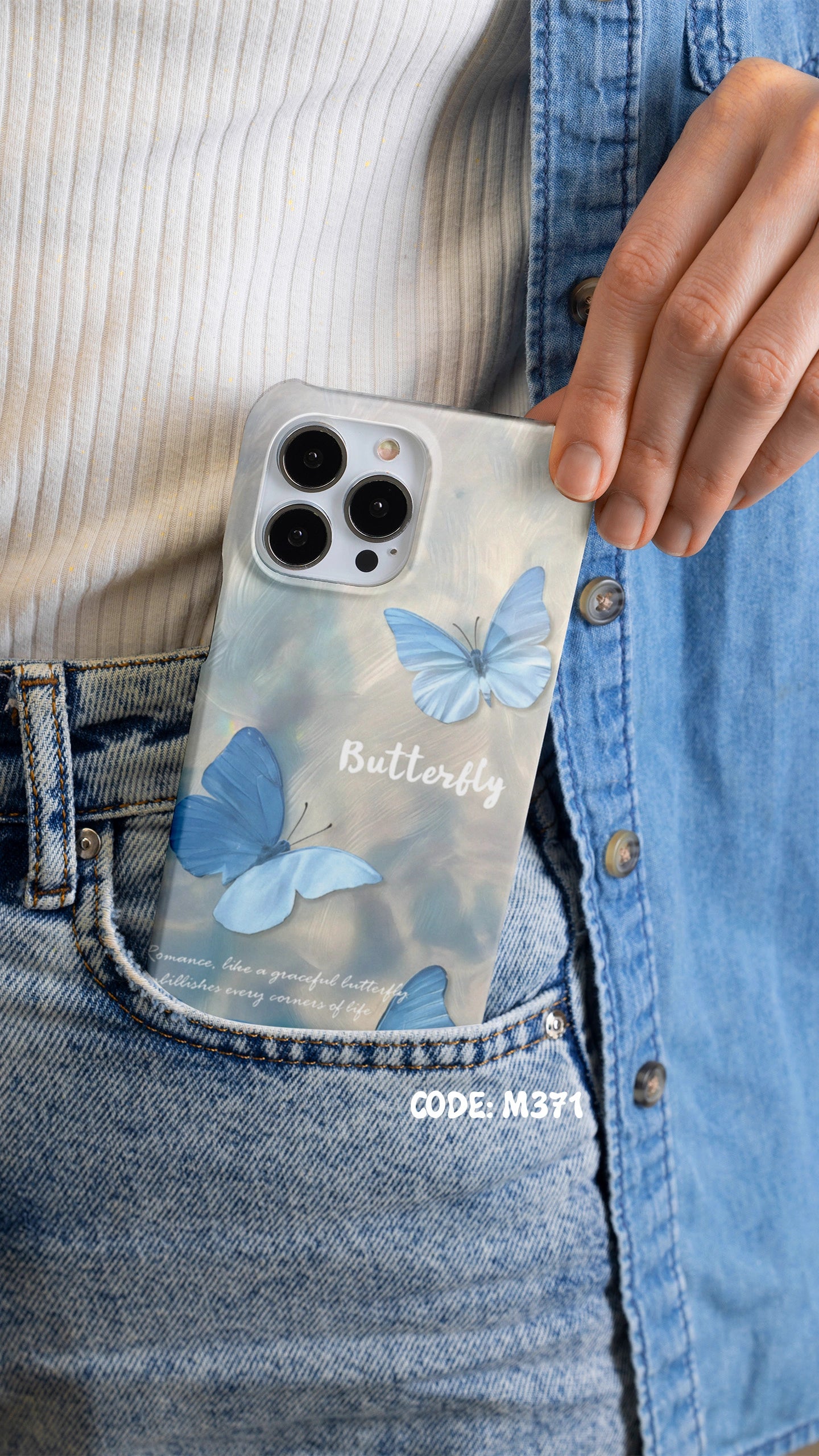 Ocean Wave Butterfly Case