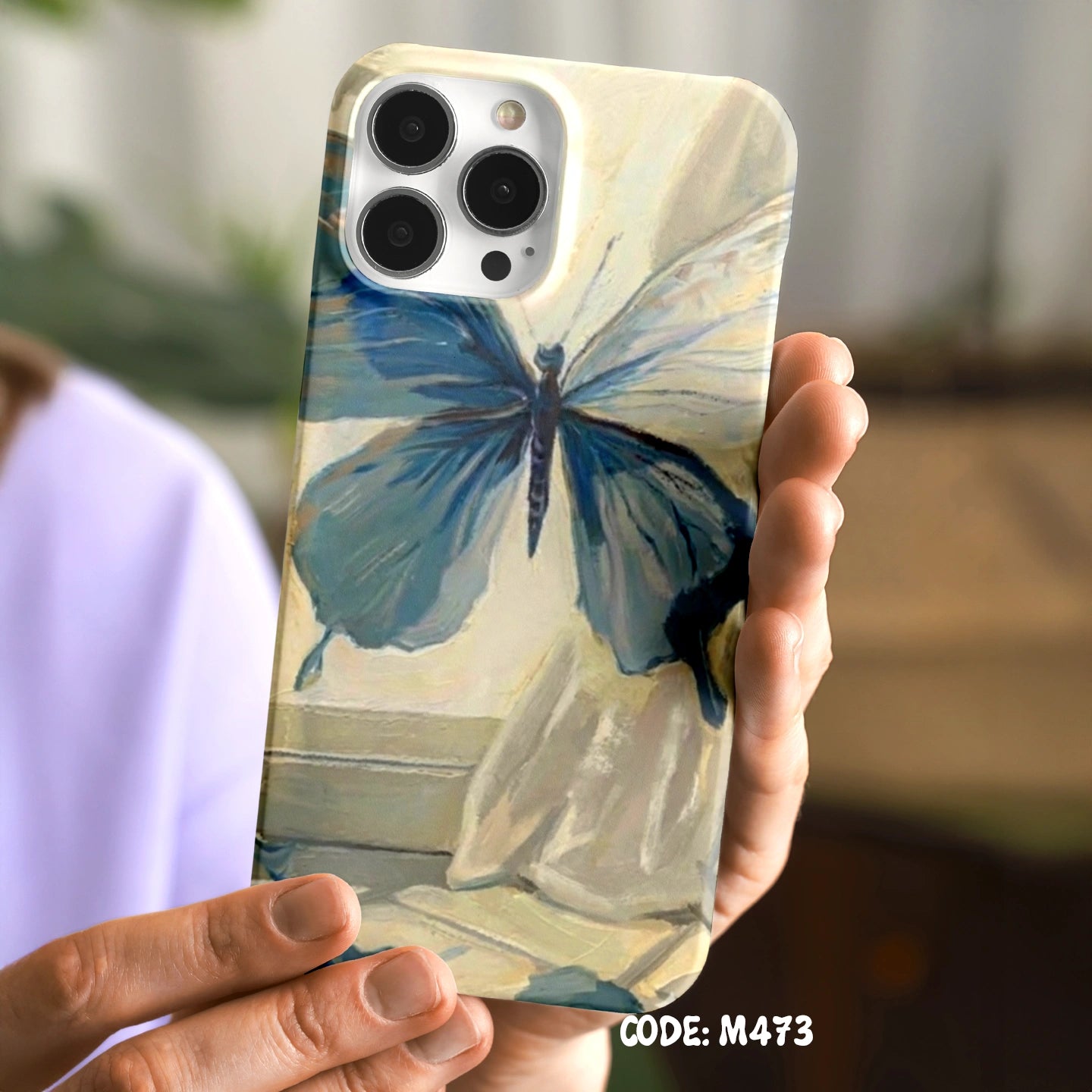 Blue Butterfly Case